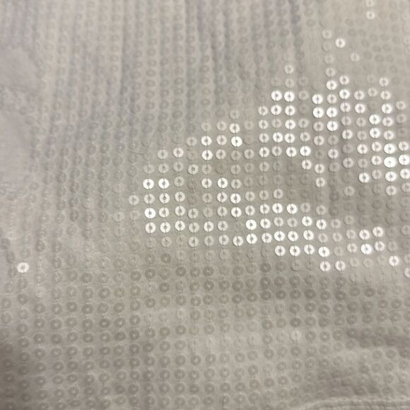 White tank top with sequence of palm leaves - Picture 5 of 5